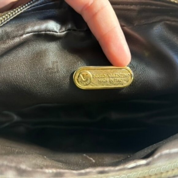 Mario Valentino Clutch Bag Brown PVC - Picture 16 of 16